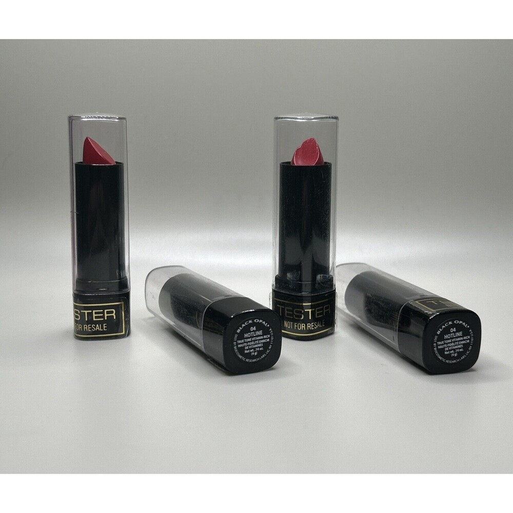 4x BLK/ OPL Lipstick Shade Hotline True Tone Vitamin Rich  Black Opal Vintage